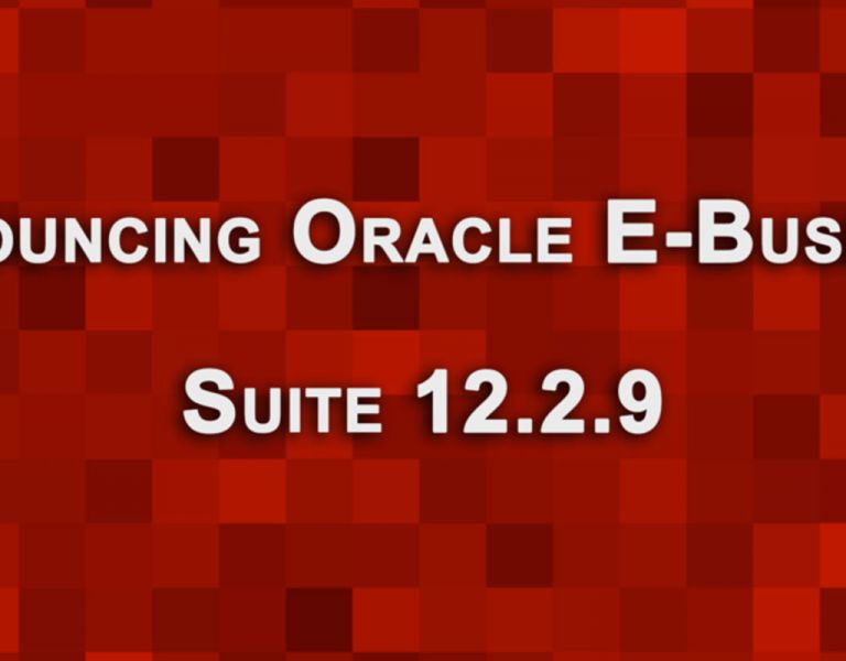 Announcing Oracle E-Business Suite 12.2.9
