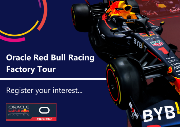Thumbnail for Oracle Cloud Solutions Day & Oracle Red Bull Racing Factory Tour
